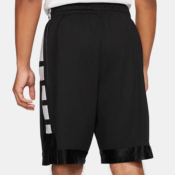 Nike- Men's Black with White Dri-Fit Elite Stripe Basketball Shorts- NWT - Picture 3 of 7